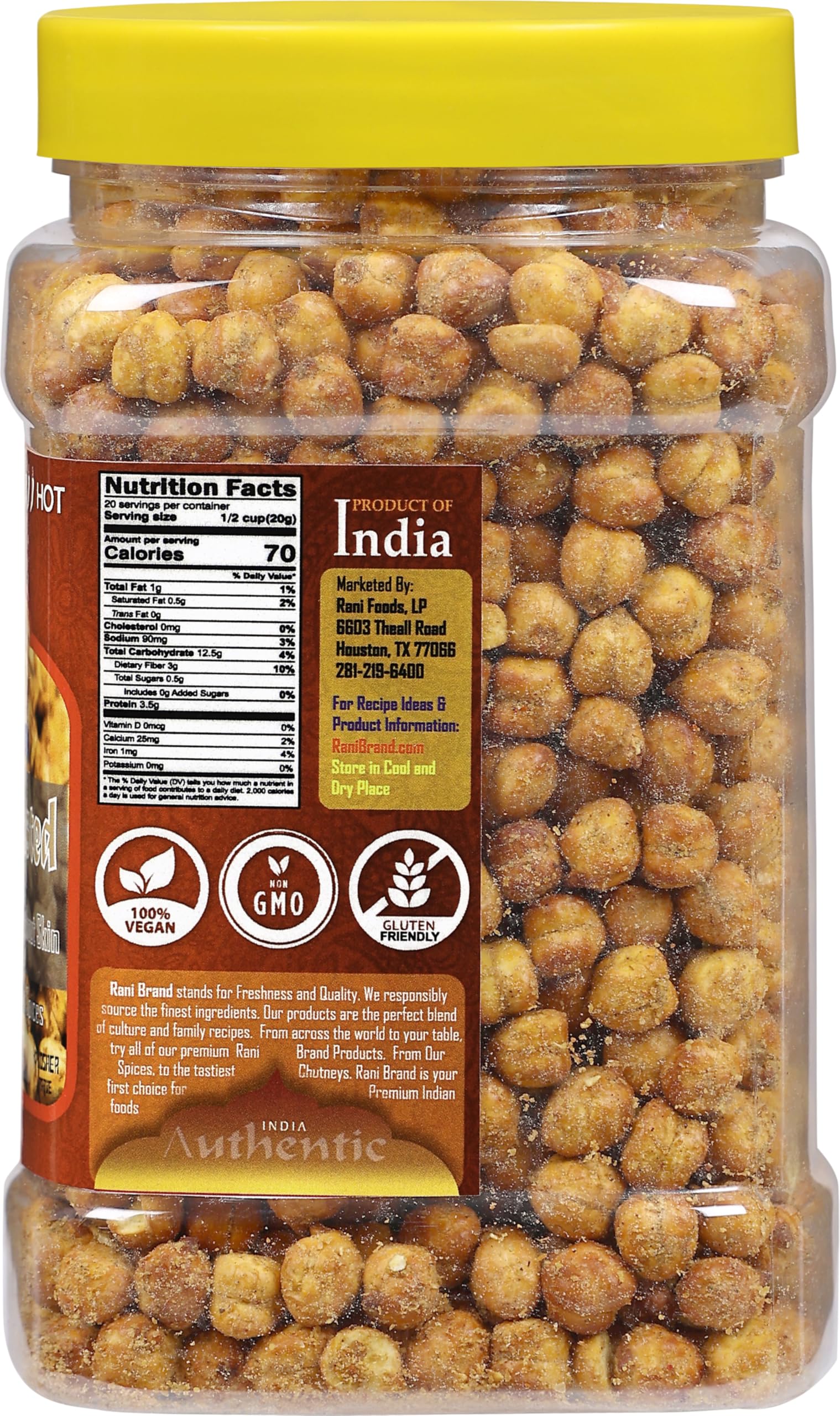 Amazon.com : Rani Roasted Chana (Chickpeas) Masala Flavor 14oz